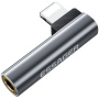 ESSAGER audio redukcia - 3,5 mm jack na Lightning - sivá