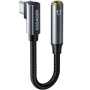 ESSAGER audio redukcia - 3,5 mm jack na USB-C - čierna
