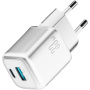 JOYROOM JR-TG7 rýchlonabíjací adaptér s portmi USB-C / USB-A - 33W - biely
