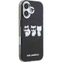 Karl Lagerfeld IML Choupette Trio Watercolor kryt s MagSafe pre iPhone 17 - čierny