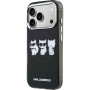 Karl Lagerfeld IML Choupette Trio Watercolor kryt s MagSafe pre iPhone 17 Pro Max - čierny