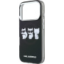 Karl Lagerfeld IML Choupette Trio Watercolor kryt s MagSafe pre iPhone 17 Pro Max - čierny