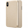 Nillkin Sparkle Folio puzdro pre Apple iPhone X/XS – zlaté