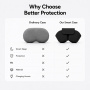 XDcase ochranný silikónový obal pre AirPods Max 1 / 2 - zelený
