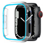 xDfind transparentné púzdro so svietiacim rámčekom pre Apple Watch 40mm - modré