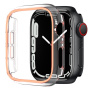 xDfind transparentné púzdro so svietiacim rámčekom pre Apple Watch 44mm - ružové