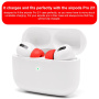 XDcase náhradné penové štuple s čistiacou tyčinkou pre AirPods Pro 1 / 2 - S/M/L - červené