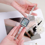 xDfind kovový remienok so srdiečkami pre Apple Watch 42mm / 41mm / 40mm / 38mm - čierny