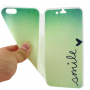 Otváracie / flip gumové puzdro pre iPhone 6 / 6S - smile