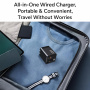 Sada adaptéra s portmi USB-C / USB-A a výsuvného kábla USB-C - 80W - čierna