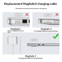 D038 opletaný nabíjací kábel - USB-C na MagSafe 3 pre MacBook - 2 m - tmavomodrý
