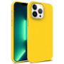 Matný ekologicky rozložiteľný kryt pre iPhone 16 Pro Max - žltý