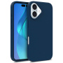Matný ekologicky rozložiteľný kryt pre iPhone 16 - tmavomodrý