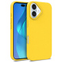 Matný ekologicky rozložiteľný kryt pre iPhone 16 Plus - žltý