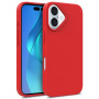 Matný ekologicky rozložiteľný kryt pre iPhone 16 Plus - červený