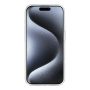 Transparentný kryt s trblietkami a MagSafe pre iPhone 15 Pro Max - fialové kvety