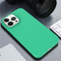 Matný ekologicky rozložiteľný kryt pre iPhone 15 Pro - tyrkysový