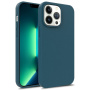 Matný ekologicky rozložiteľný kryt pre iPhone 15 Pro - tmavomodrý