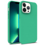 Matný ekologicky rozložiteľný kryt pre iPhone 15 Pro Max - tyrkysový