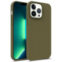 Matný ekologicky rozložiteľný kryt pre iPhone 15 Pro Max - olivový