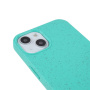 Matný ekologicky rozložiteľný kryt pre iPhone 15 - tyrkysový