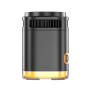 JJT-C53 Qi2 4v1 magnetický bezdrôtový stojan s lampou a USB-C káblom pre iPhone / Apple Watch / AirPods - 30W - čierny