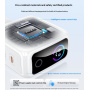 Yesido YC114 GaN rýchlonabíjací adaptér s displejom a portmi 2x USB-C / USB-A - 140W - biely