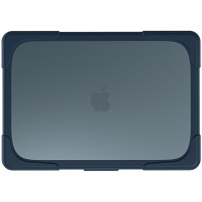 Nárazuvzdorný kryt s vyklápacími nožičkami pre MacBook Neo (A3404) - tmavomodrý
