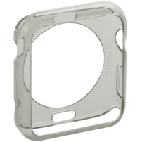 HAWEEL tenký priehladný obal / kryt pre Apple Watch 42mm - sivý