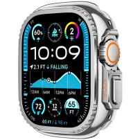 Kovové púzdro pre Apple Watch Ultra 49mm - strieborné