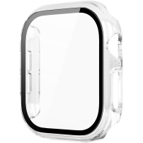Lesklé puzdro s tvrdeným sklom pre Apple Watch 42mm (Series 10 / 11) - číre