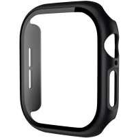 Matné puzdro s tvrdeným sklom pre Apple Watch 42mm (Series 10 / 11) - čierne