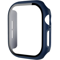 Matné puzdro s tvrdeným sklom pre Apple Watch 42mm (Series 10 / 11) - tmavo modré