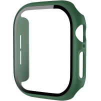 Matné puzdro s tvrdeným sklom pre Apple Watch 42mm (Series 10 / 11) - tmavo zelené