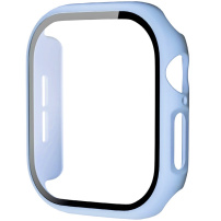 Matné puzdro s tvrdeným sklom pre Apple Watch 42mm (Series 10 / 11) - svetlo modré