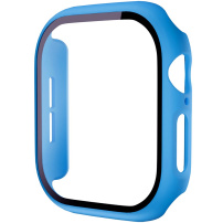 Matné puzdro s tvrdeným sklom pre Apple Watch 42mm (Series 10 / 11) - modré