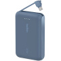 BELKIN Boost Charge powerbanka s integrovaným káblom USB-C a portom USB-C - 10 000 mAh - modrá