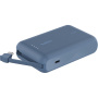 BELKIN Boost Charge powerbanka s integrovaným káblom USB-C a portom USB-C - 10 000 mAh - modrá