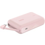 BELKIN Boost Charge powerbanka s integrovaným káblom USB-C a portom USB-C - 10 000 mAh - ružová