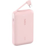 BELKIN Boost Charge powerbanka s integrovaným káblom USB-C a portom USB-C - 10 000 mAh - ružová