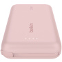 BELKIN Boost Charge powerbanka s integrovaným káblom USB-C a portom USB-C - 10 000 mAh - ružová