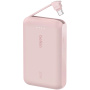 BELKIN Boost Charge powerbanka s integrovaným káblom USB-C a portom USB-C - 10 000 mAh - ružová