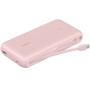 BELKIN Boost Charge powerbanka s integrovaným káblom USB-C a portmi USB-C / USB-A - 20 000 mAh - ružová
