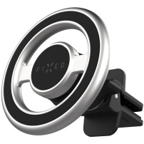 FIXED MagMount Vent kovový magnetický držiak do auta do ventilačnej mriežky pre iPhone - strieborný