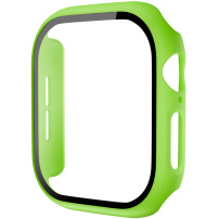 Matné puzdro s tvrdeným sklom pre Apple Watch 46mm - neónovo zelené