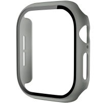Matné púzdro s tvrdeným sklom pre Apple Watch 46mm - šedé