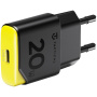 Tactical Minimi GaN rýchlonabíjací adaptér s portom USB-C - 20W - čierny