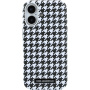 Karl Lagerfeld Houndstooth Resin Plate kryt s MagSafe pre iPhone 17 - čiernobiely