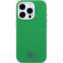 Lacoste Iconic Petit Pique Metal Logo kryt s MagSafe pre iPhone 16 Pro Max - zelený