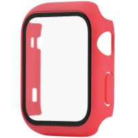 Ochranné puzdro s tvrdeným sklom pre Apple Watch 38mm - červené
